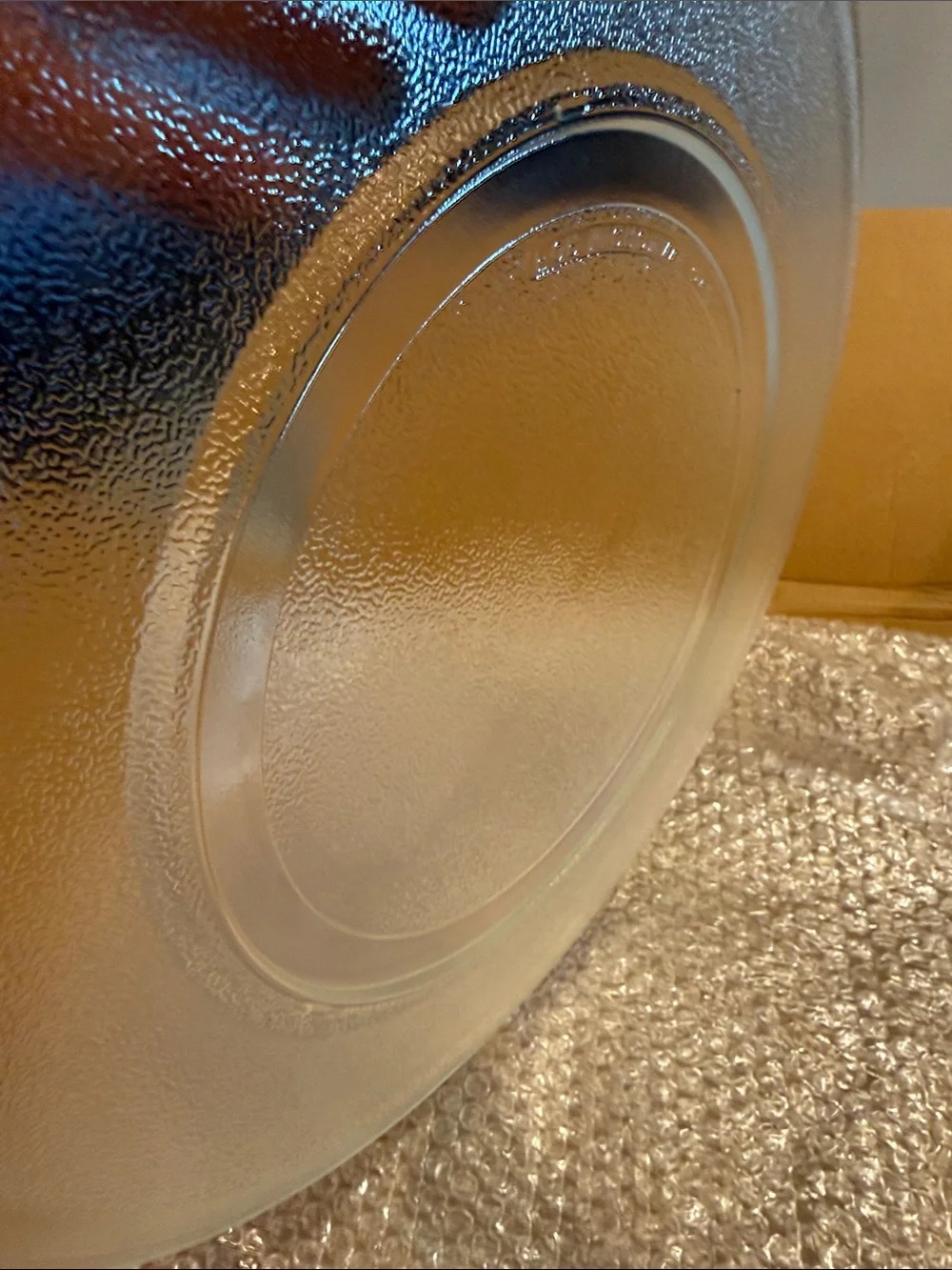 Clear Glass Microwave Plate - Elegant Round Design | 16” - NIB